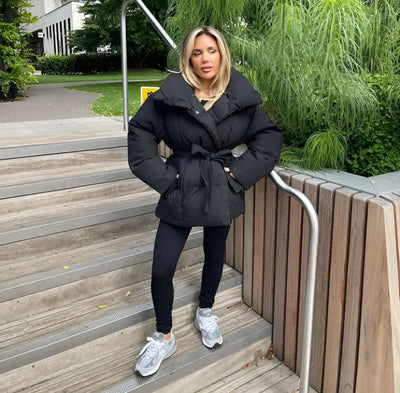 AMELIE – Lace-Up Puffer Jacket