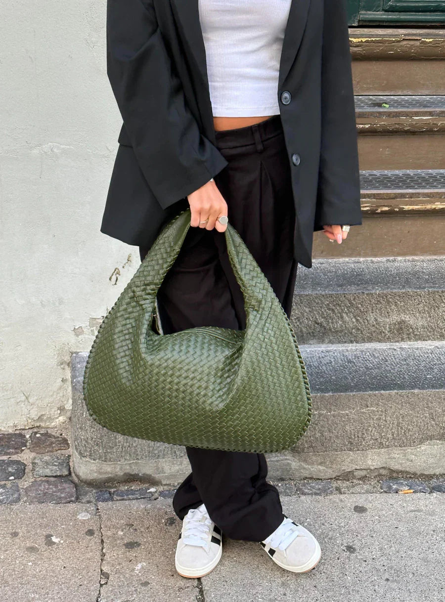 JADE | Luxurious Braided Handbag