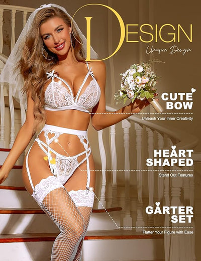 VANESSA | Sexy Lingerie Set with Garter Belt