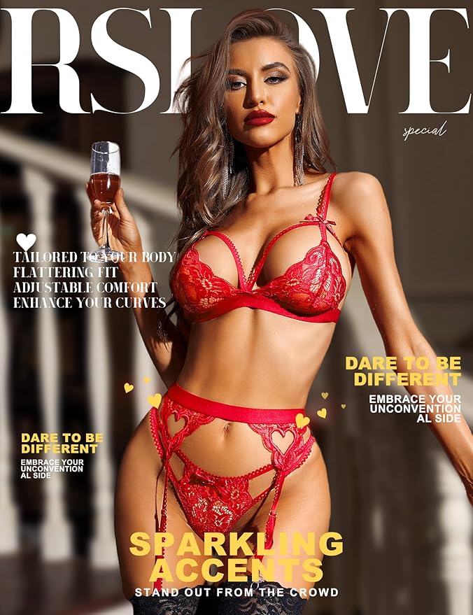 VANESSA | Sexy Lingerie Set with Garter Belt