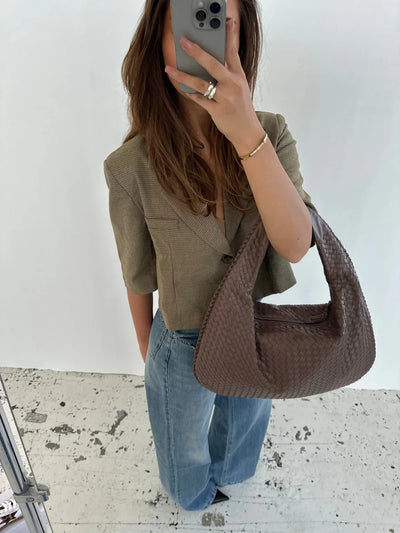 JADE | Luxurious Braided Handbag