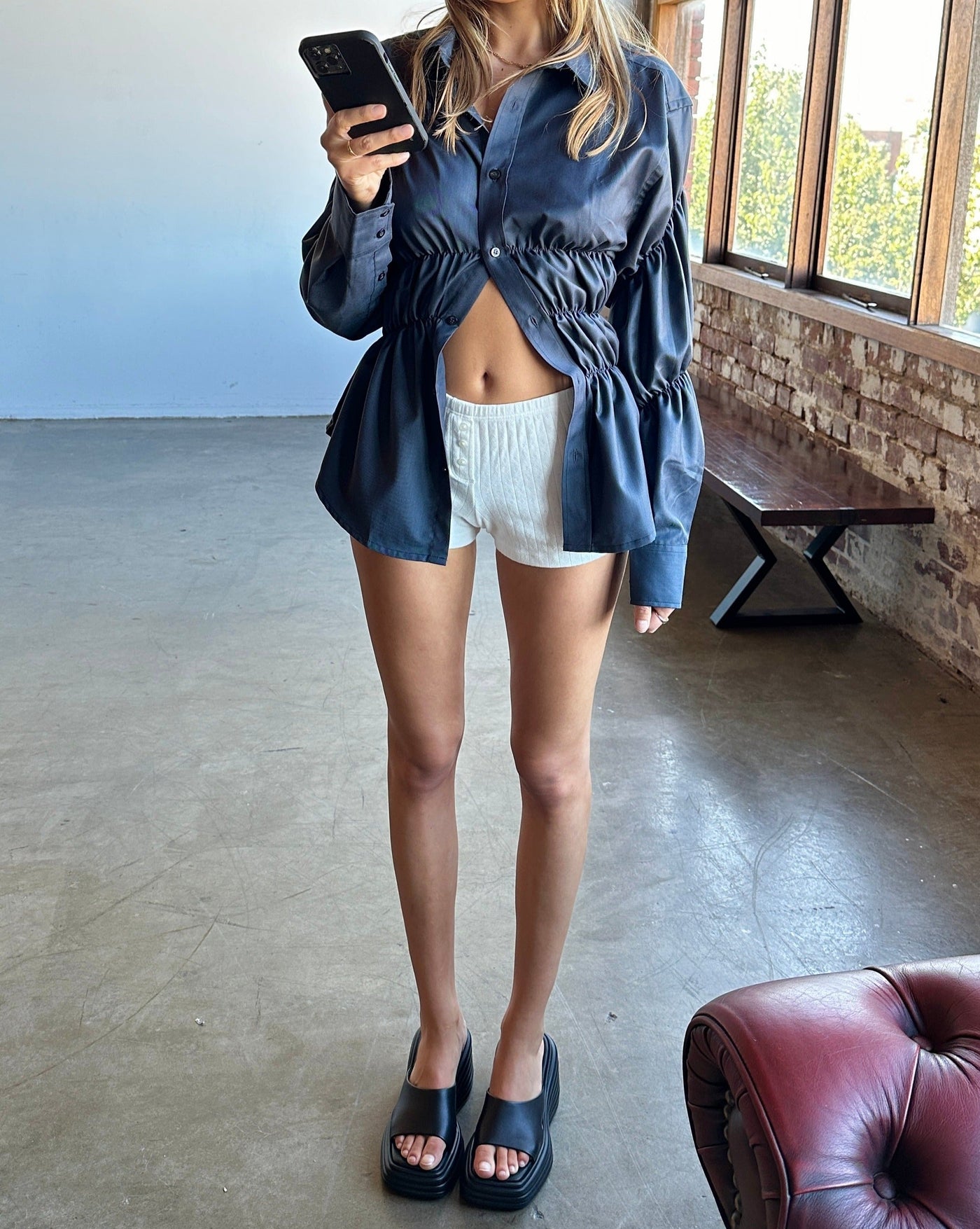 MARTHE | Ruched Blouse