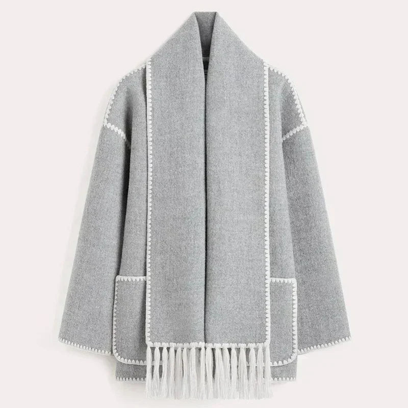 EMILIA | Elegant Fall Scarf Jacket