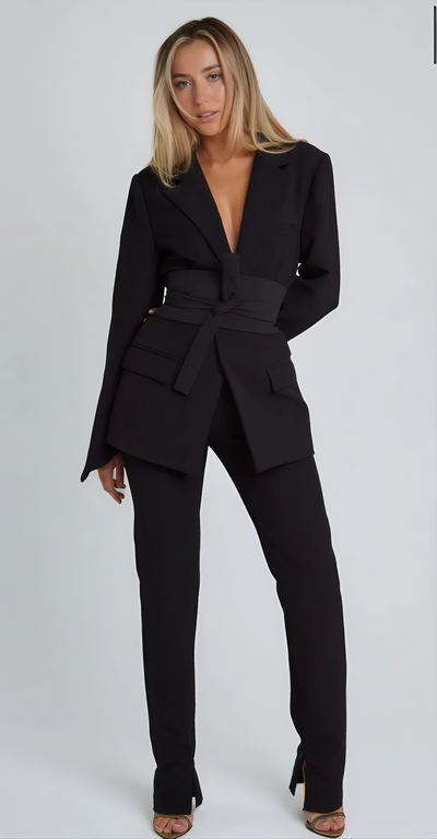 AIMEE | Elegant Belted Blazer