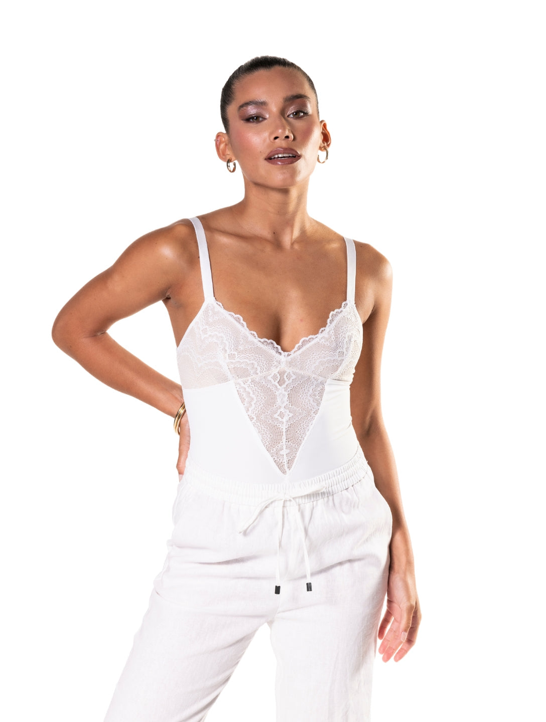 TRIANA | Half-Laced Bodysuit