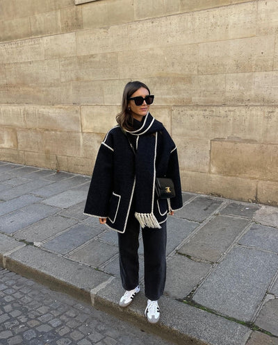 EMILIA | Elegant Fall Scarf Jacket