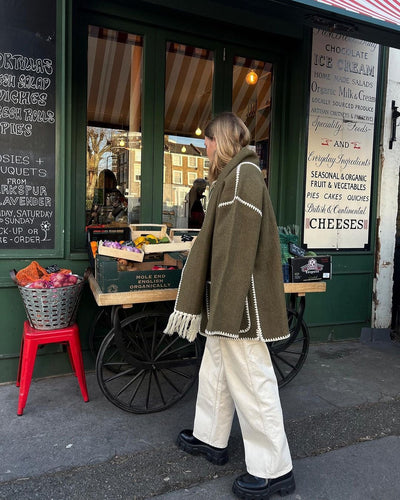 EMILIA | Elegant Fall Scarf Jacket