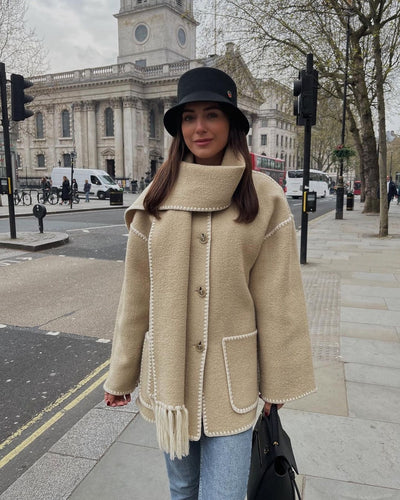 EMILIA | Elegant Fall Scarf Jacket