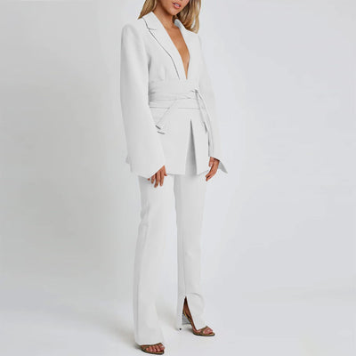 AIMEE | Elegant Belted Blazer