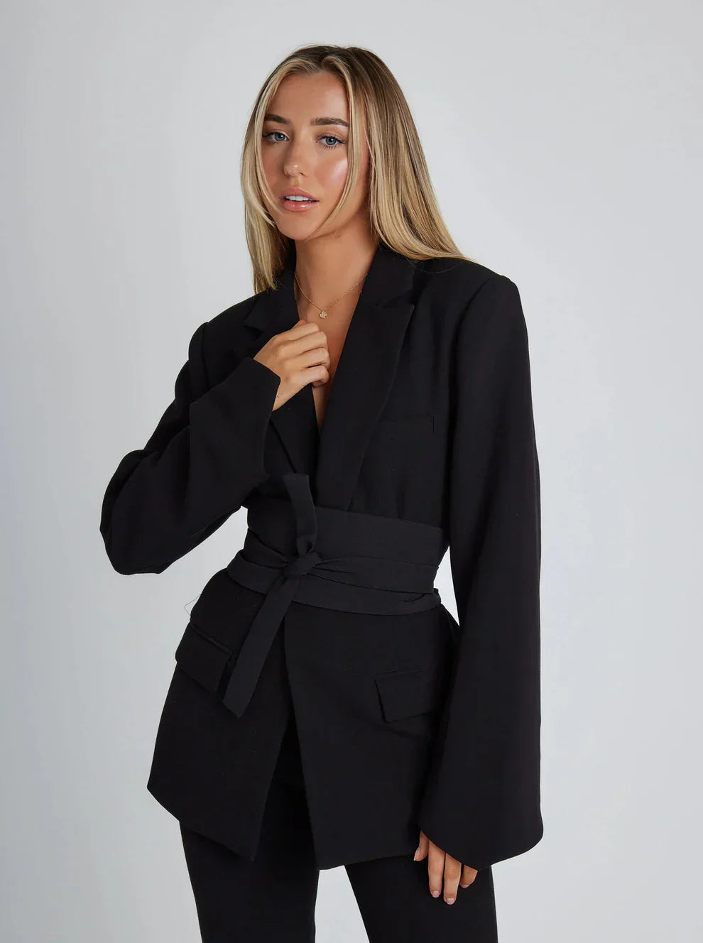 AIMEE | Elegant Belted Blazer